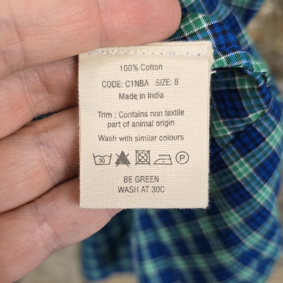 NEW Toast Kala Check Plaid Shirt Dress - Picture 7 of 9